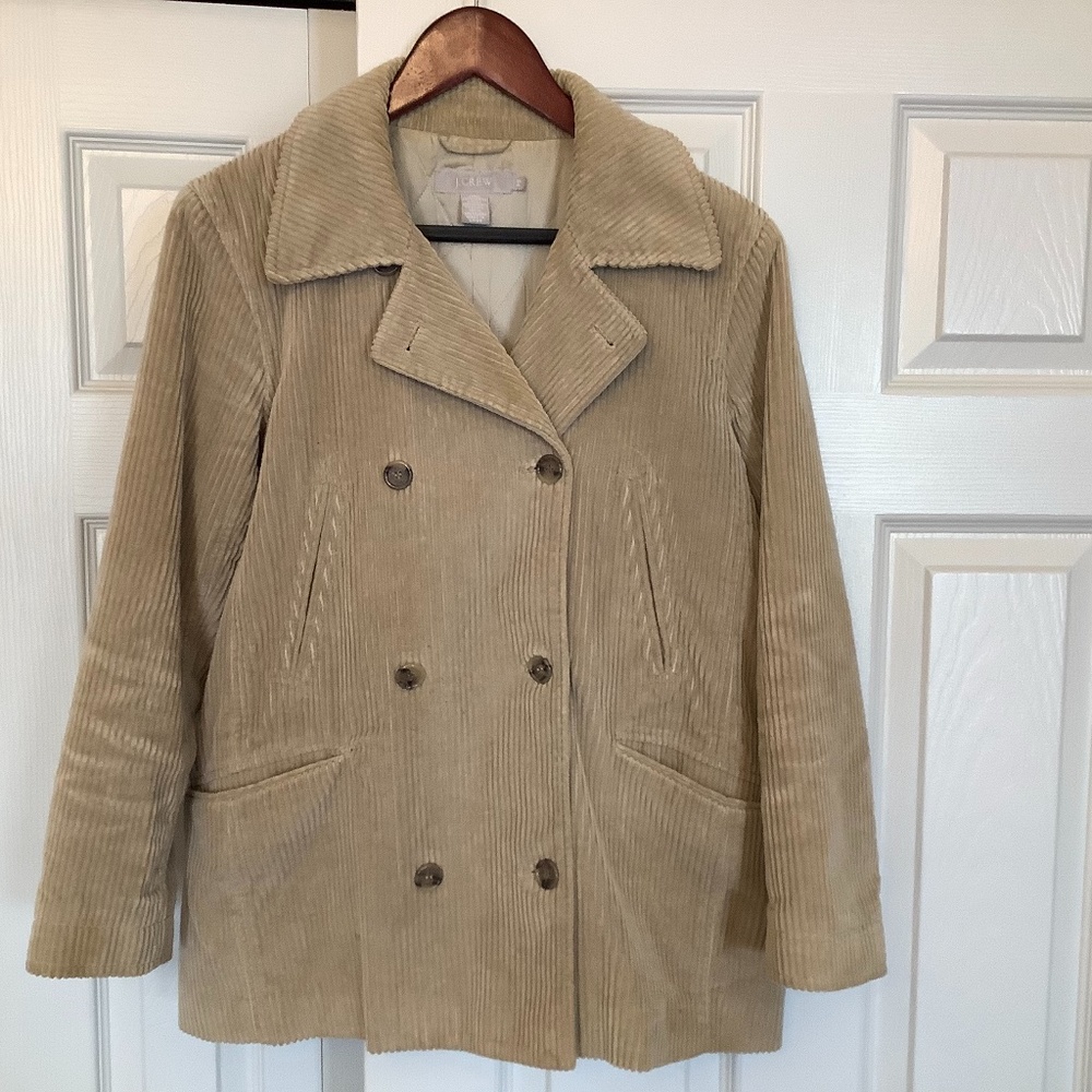 J Crew Corduroy Peacoat/Jacket